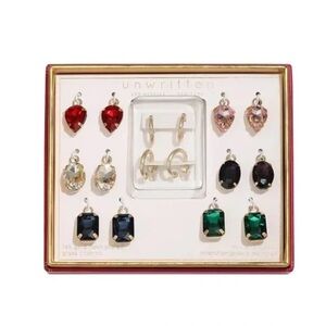 Unwritten Gold Earrings with Vibrant Gemstones